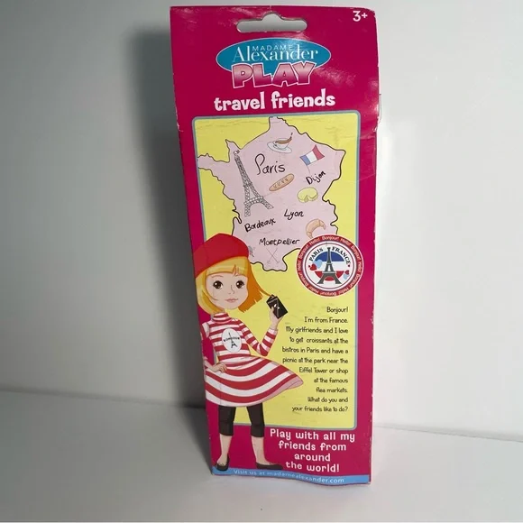 Three Madame Alexander Play Travel Friends Dolls 8" Germany Ireland France - Picture 8 of 11